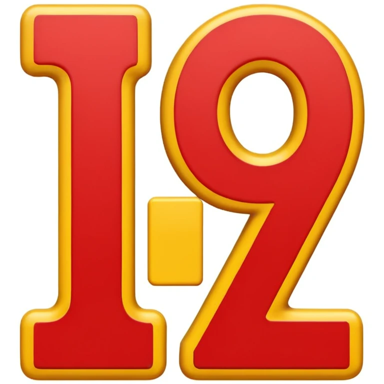 number 110 in the style of classic red 100 emoji, bold red numbers, two red underlines, yellow background emoji