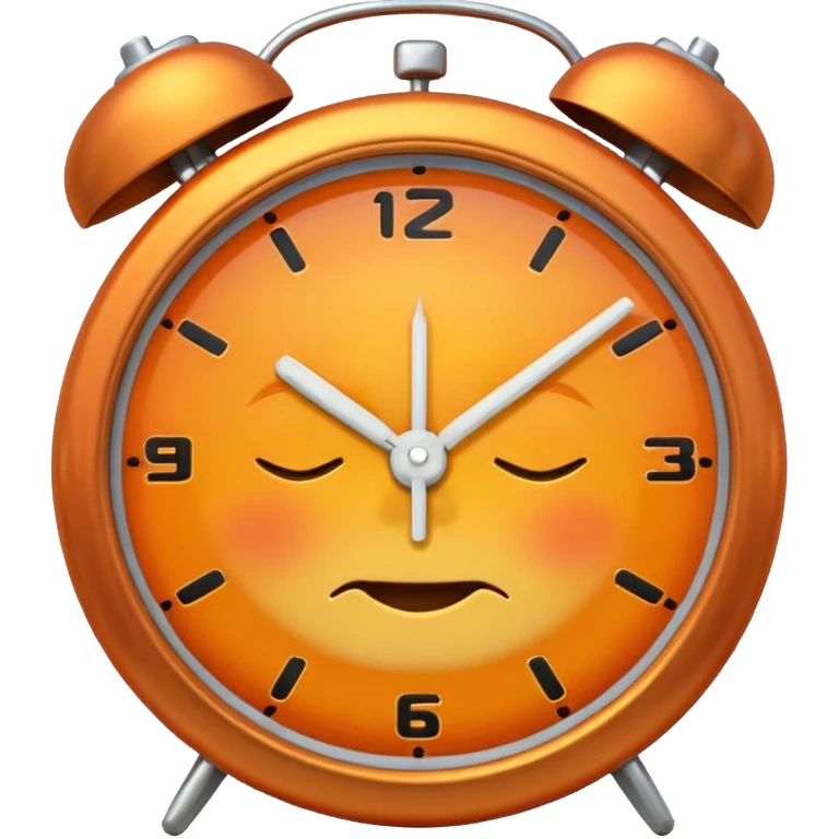 alarm clock, sunset MORE SUNSET. SLEEPY. Don't put a person there. Default emoji face emoji