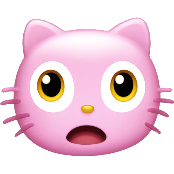 hello kitty scared emoji