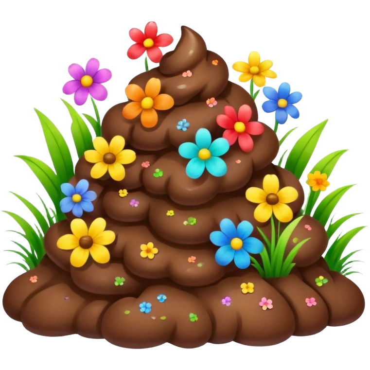 easter rainbow poop landscaping  emoji
