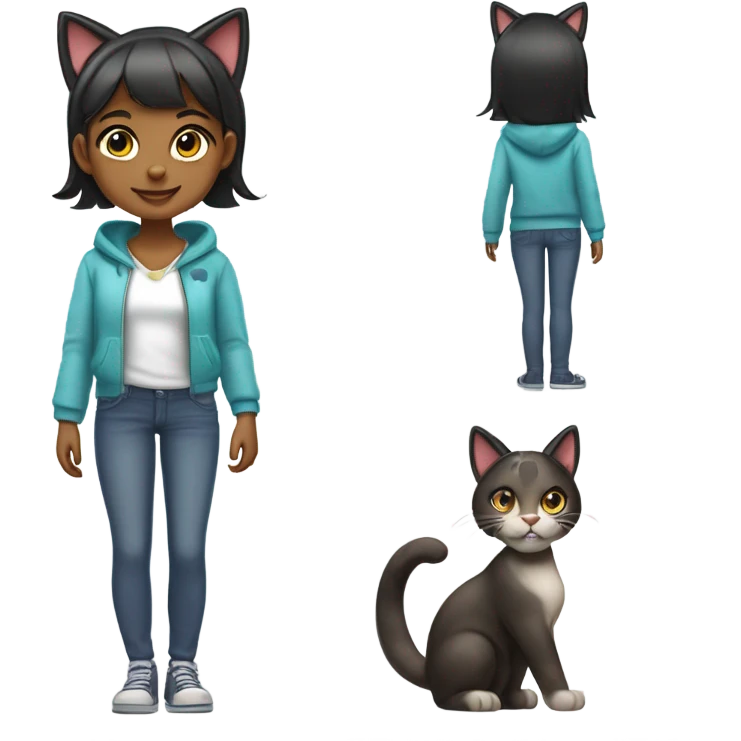 kitty girl emoji