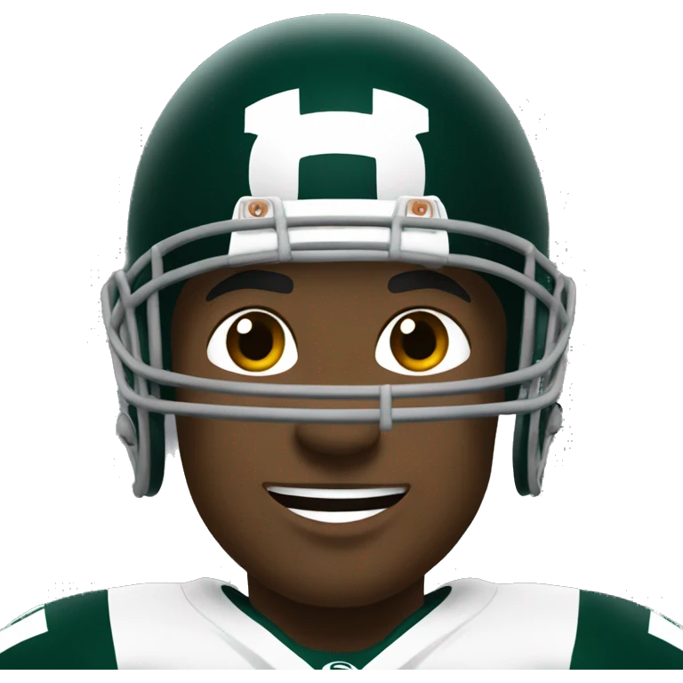 Michigan State University football player emoji