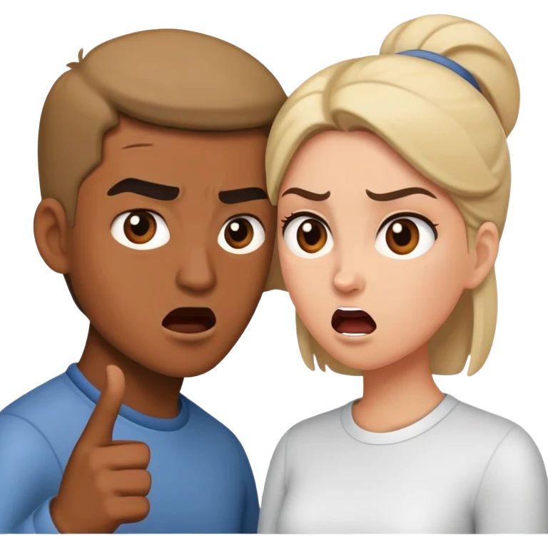 Couple fighting emoji