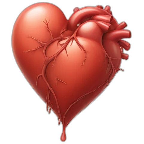 Real heart emoji