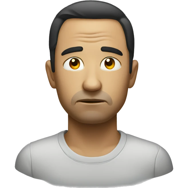 Un homme triste  emoji