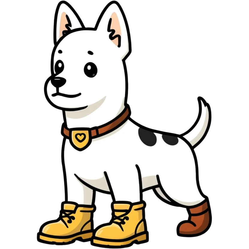 dog in boots emoji