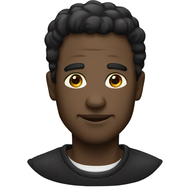 Eine schwarze Mensch emoji