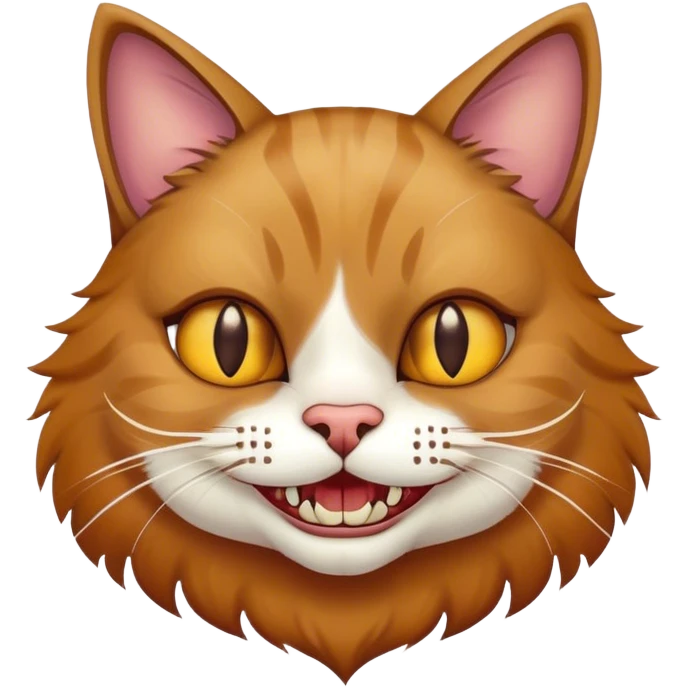 Cat with gold teeth emoji