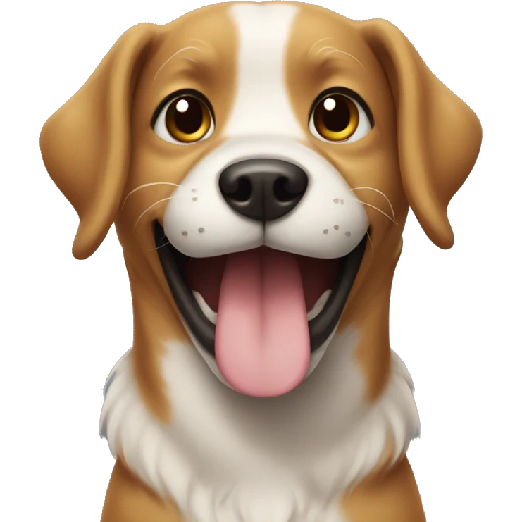 Dog smiling  emoji