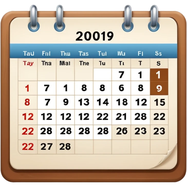 calendar emoji