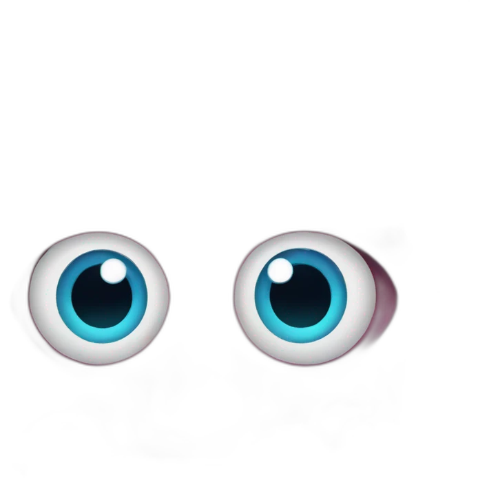Human brain with eyes emoji