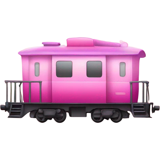 Pink ombre train with glitter  emoji
