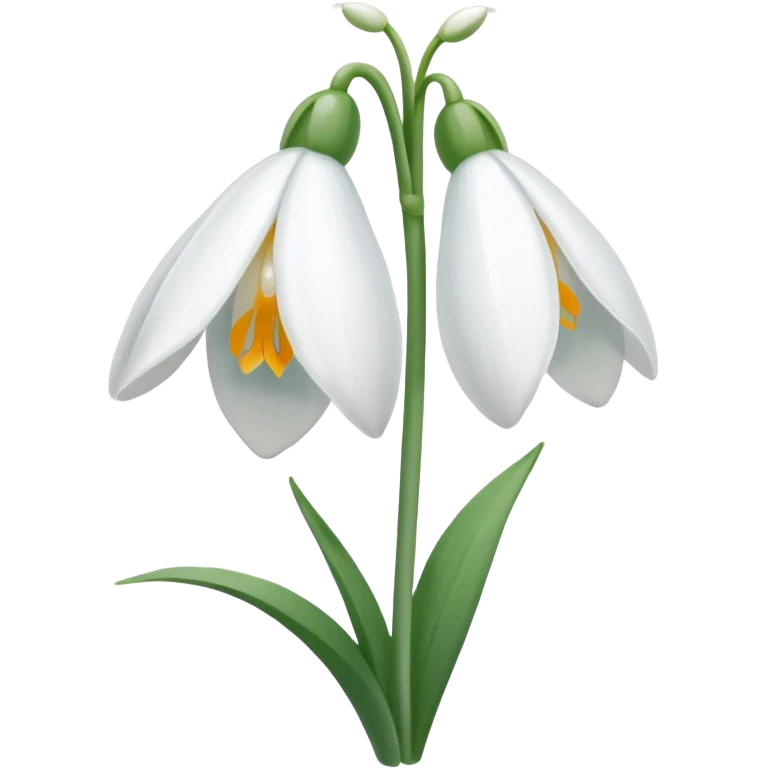 Snowdrop emoji