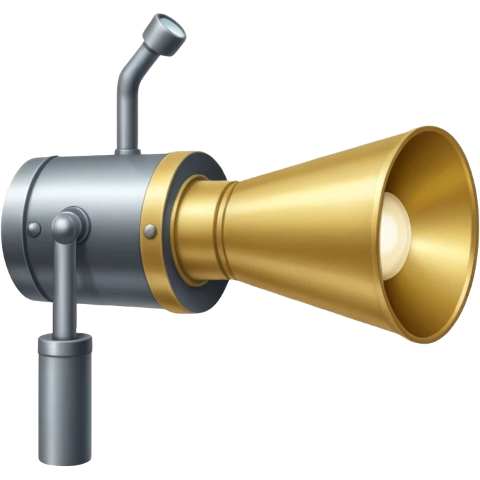 theatre spotlight seen from the side  emoji