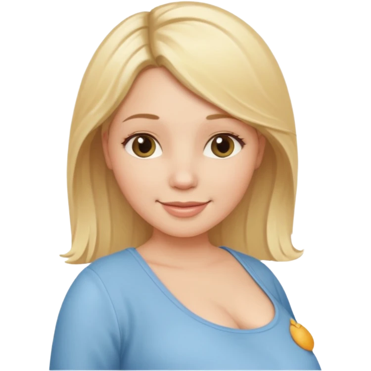 pregnant white woman with blonde hair emoji