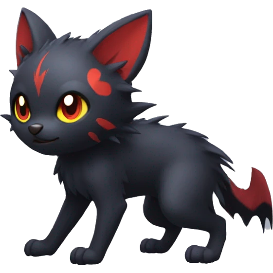 Bat-Litten-Zorua full body emoji
