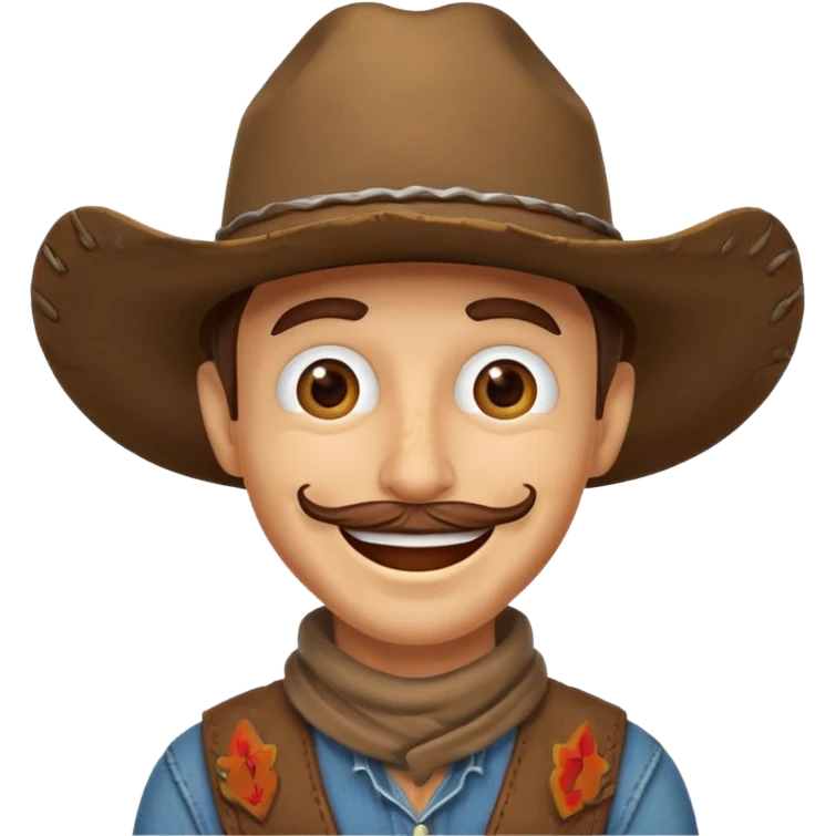 Stupid looking cowboy emoji