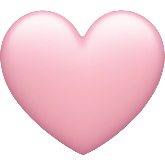 a pastel pink heart emoji