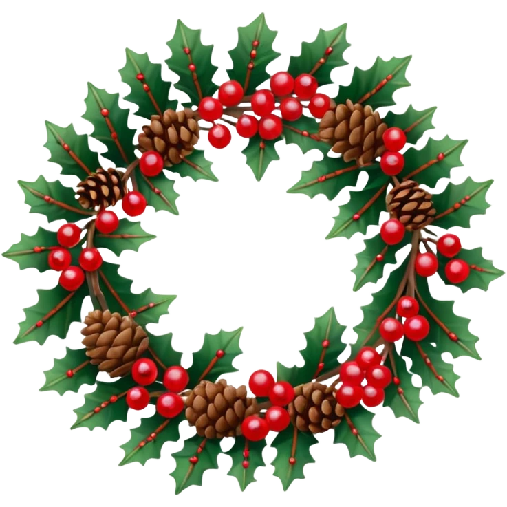 christmas wreath border with space inside emoji