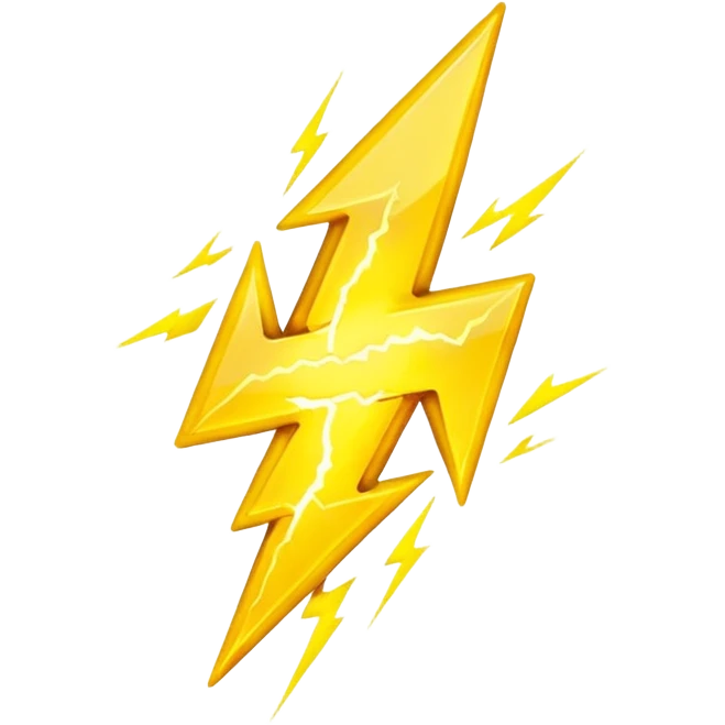 yellow lightning emoji