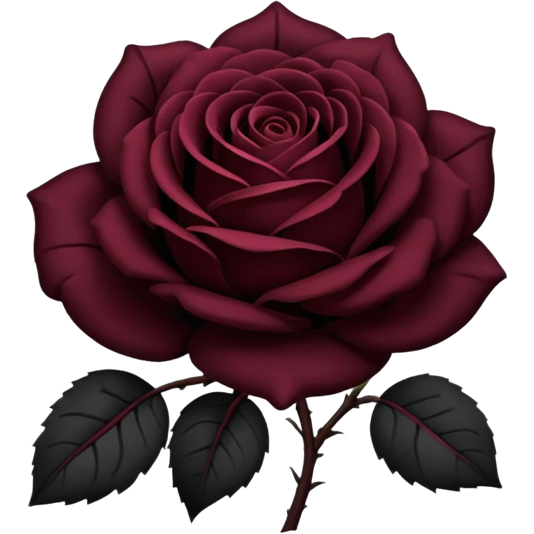 Rosa negra emoji