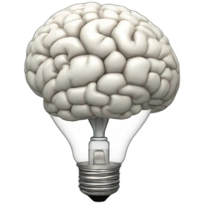 brain light bulb emoji