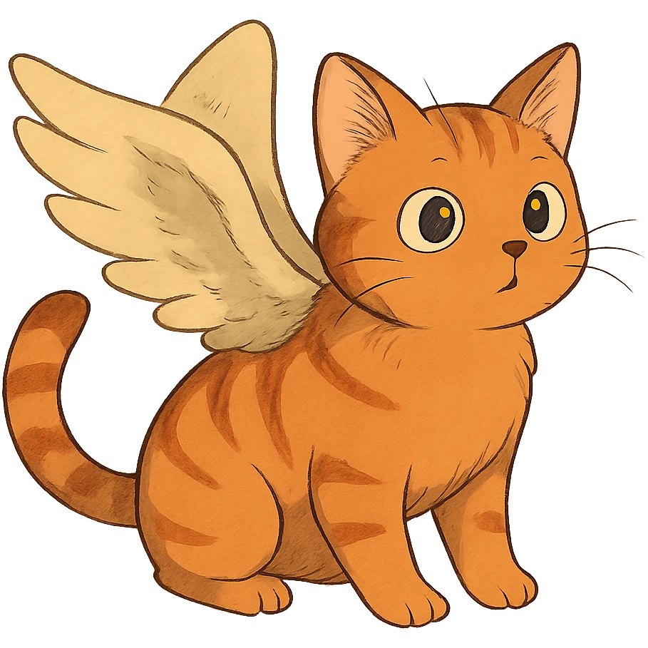 gato com asas emoji