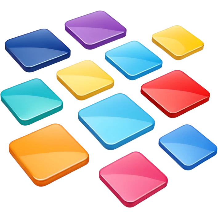 3D colour swatch emoji