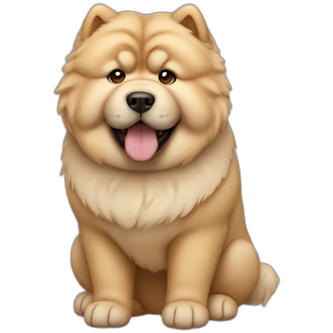 Chow chow cream emoji