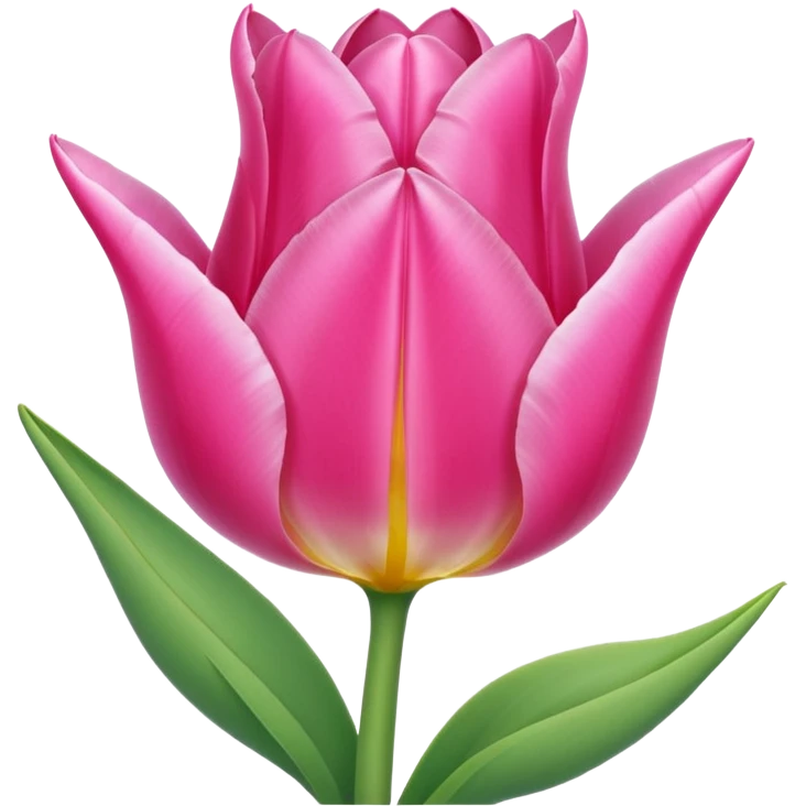 Pink tulip emoji
