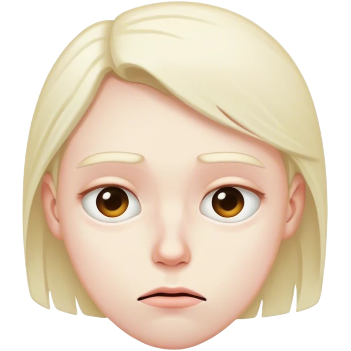 A person whose face looks like he’s apathetic, as if thinking, how annoying emoji