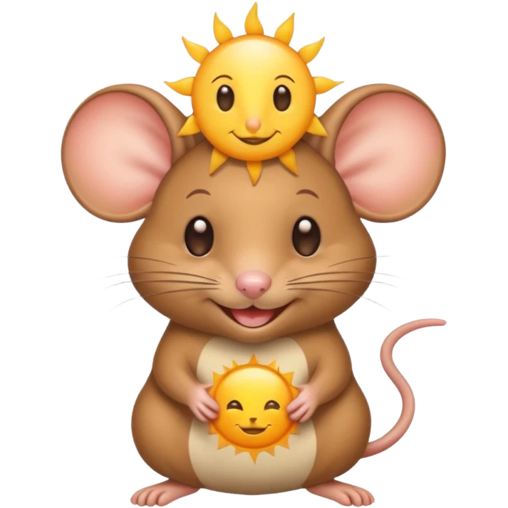 a sun ☀️ 🐭 emoji