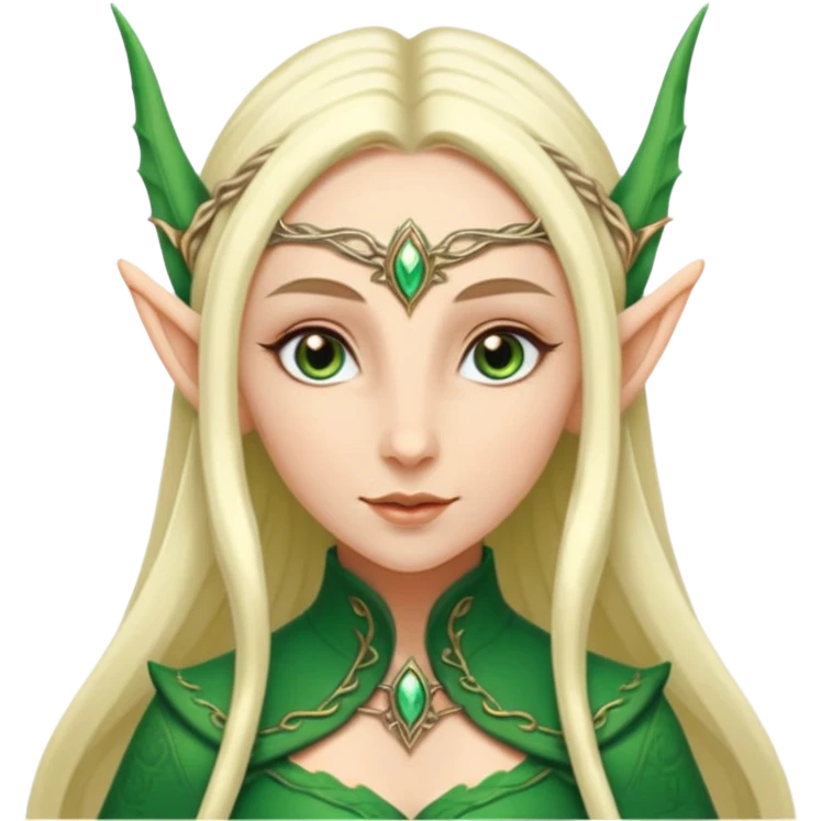 elf woman elegant ears fantasy. emoji