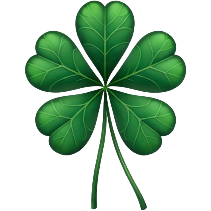 Trebol de 5 hojas de black clover oscuro  emoji