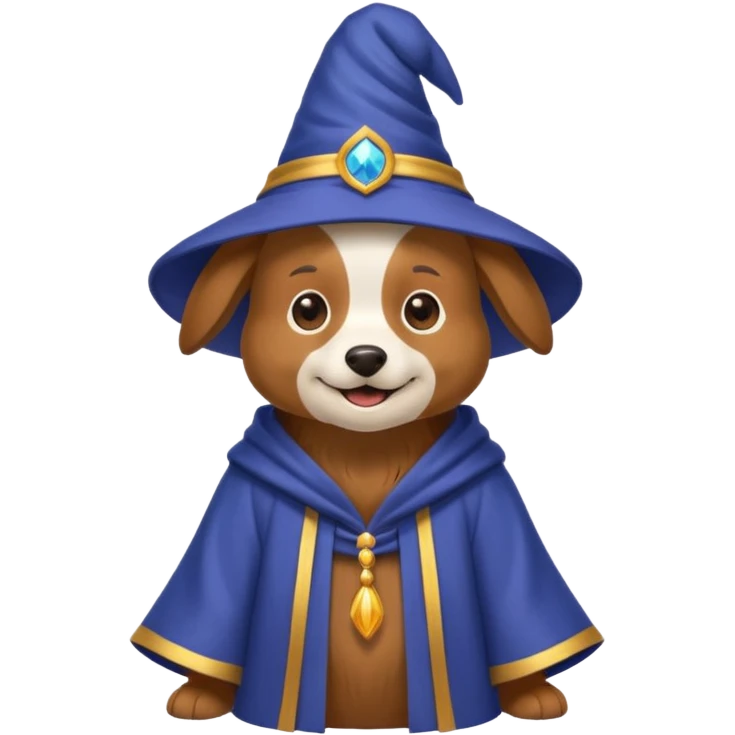 Dog wizard emoji