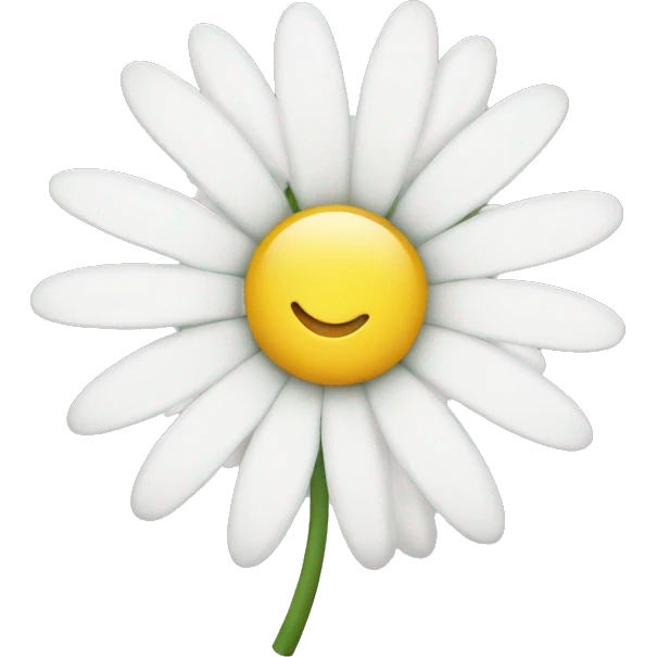 white daisy flower emoji