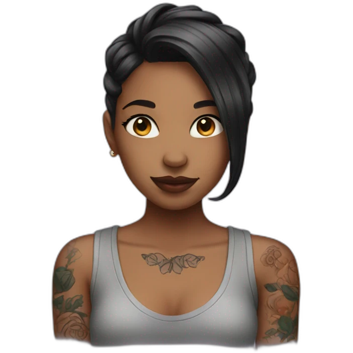 girl with tattoos emoji