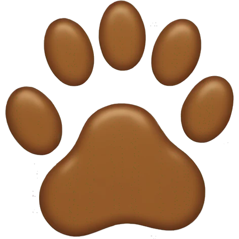 Dog paw  emoji