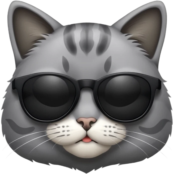 Cat wearing sunglasses emoji