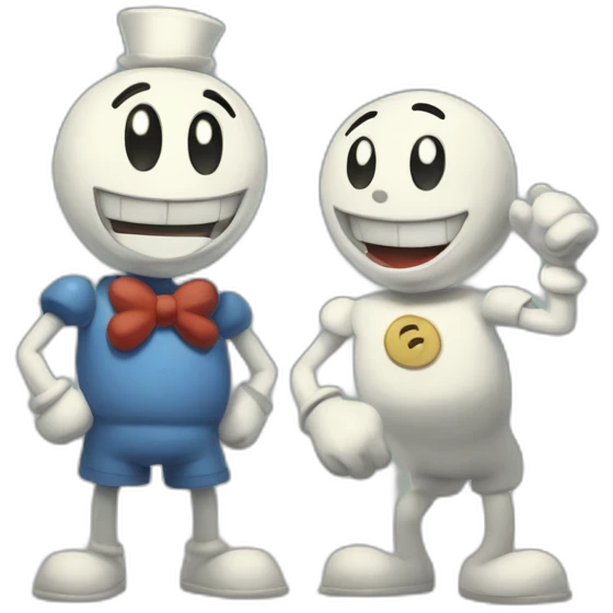Cuphead and Mugman from The Cuphead Show emoji