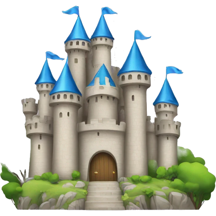 2d princess castle clipart emoji