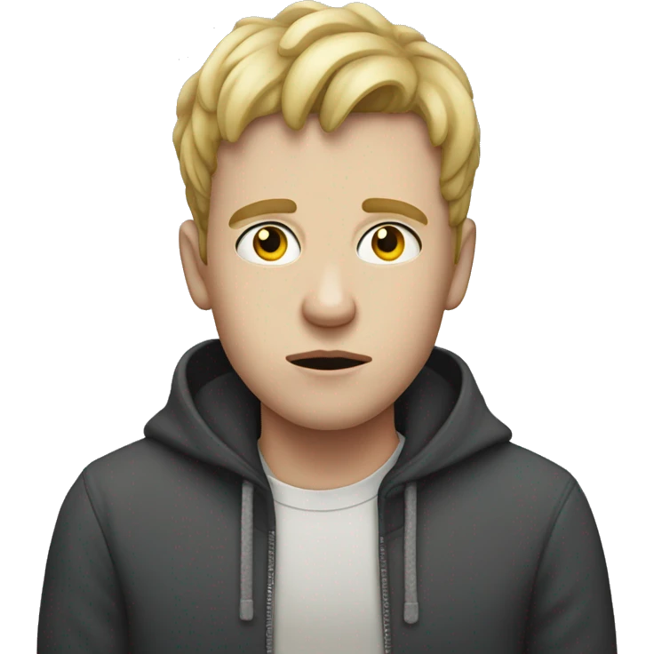 Sick dramatic white boy emoji