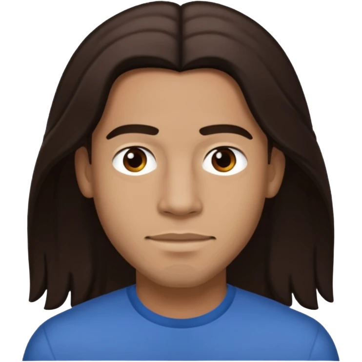 Lloyd Polite Jr with long dark brown hair emoji
