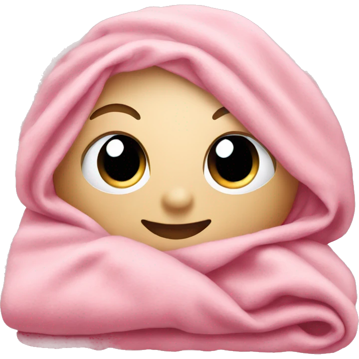 Cute pink blanket emoji