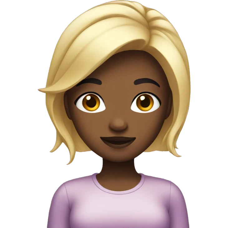 Girly and black emoji