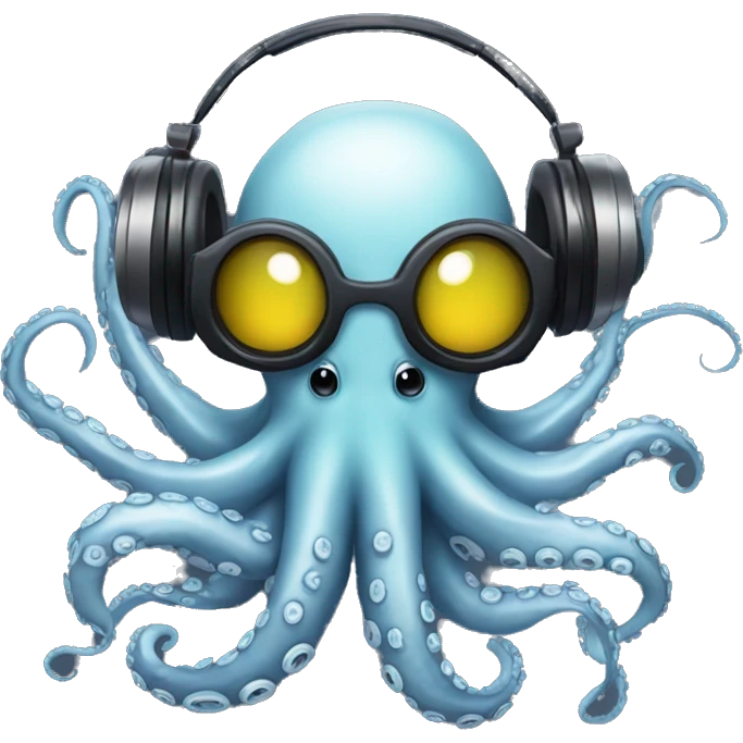 Dj octopus  emoji