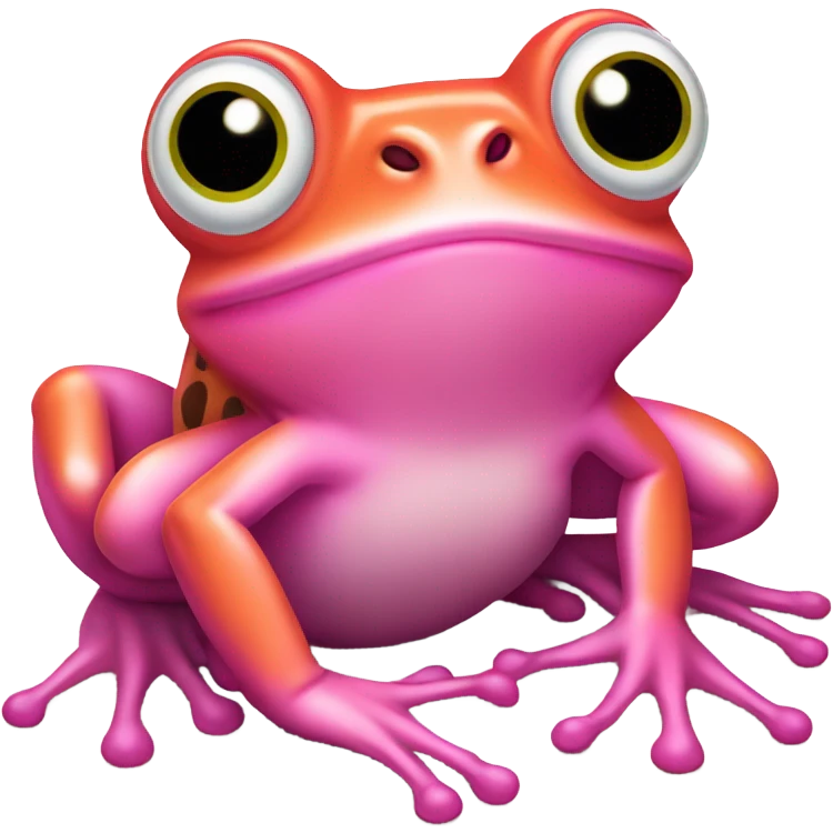 Pink frog emoji