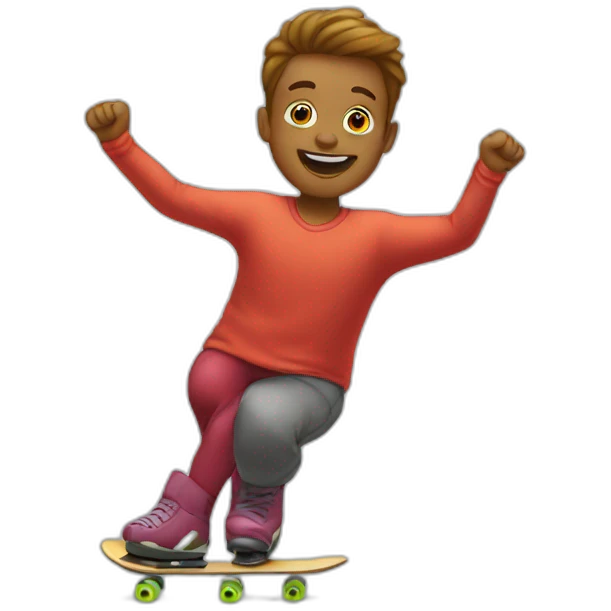 round cartoon skittles skaters emoji