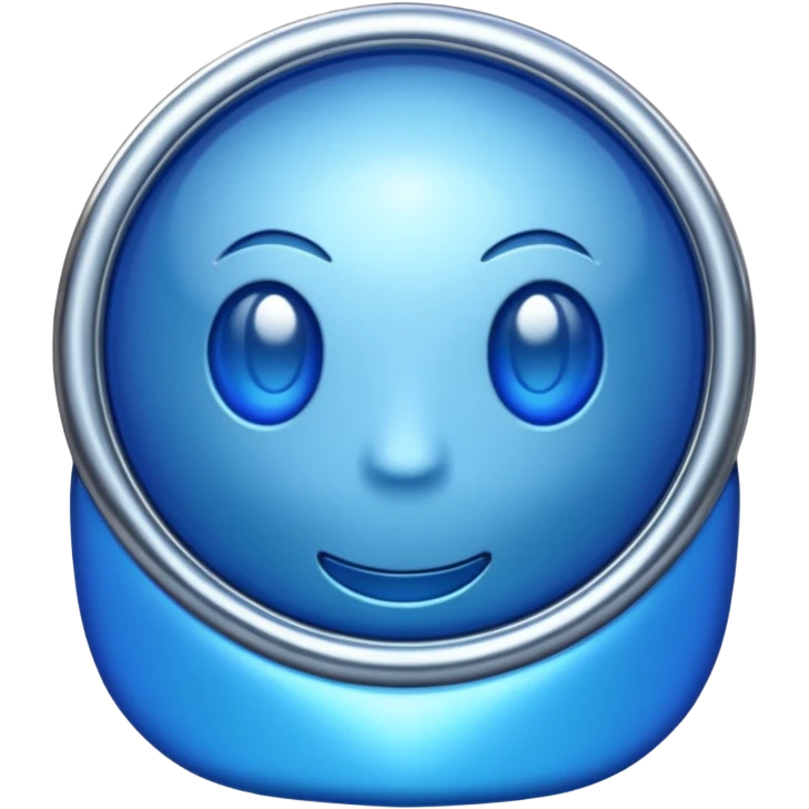 blue chrome emoji