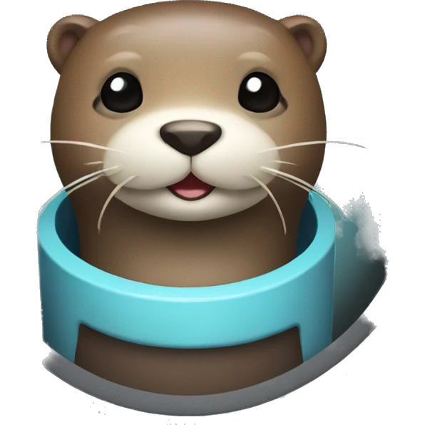 otter in a cylinder emoji